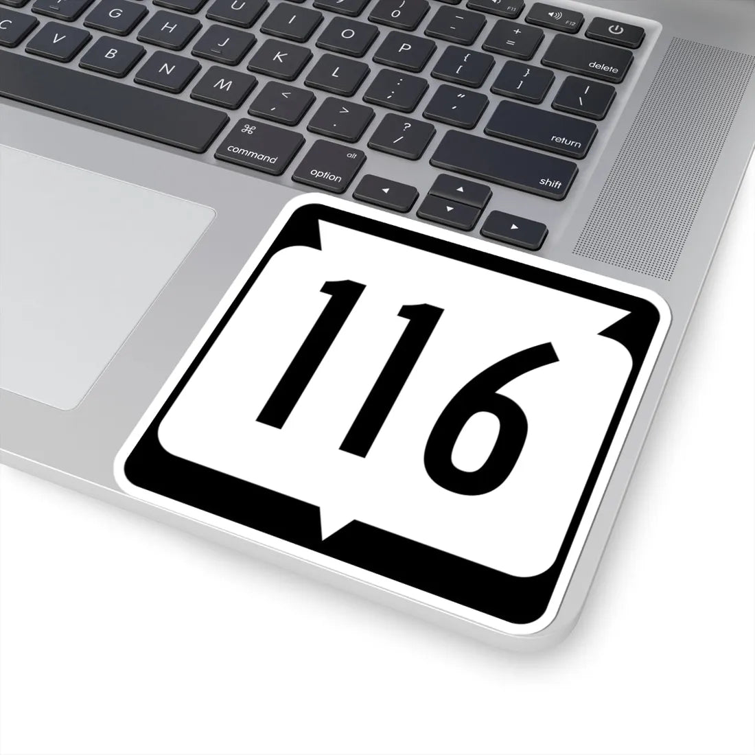 WIS 116 (Wisconsin) (Road Sign) STICKER Vinyl Kiss-Cut Decal - The Sticker Space