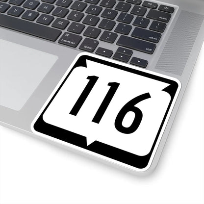 WIS 116 (Wisconsin) (Road Sign) STICKER Vinyl Kiss-Cut Decal - The Sticker Space