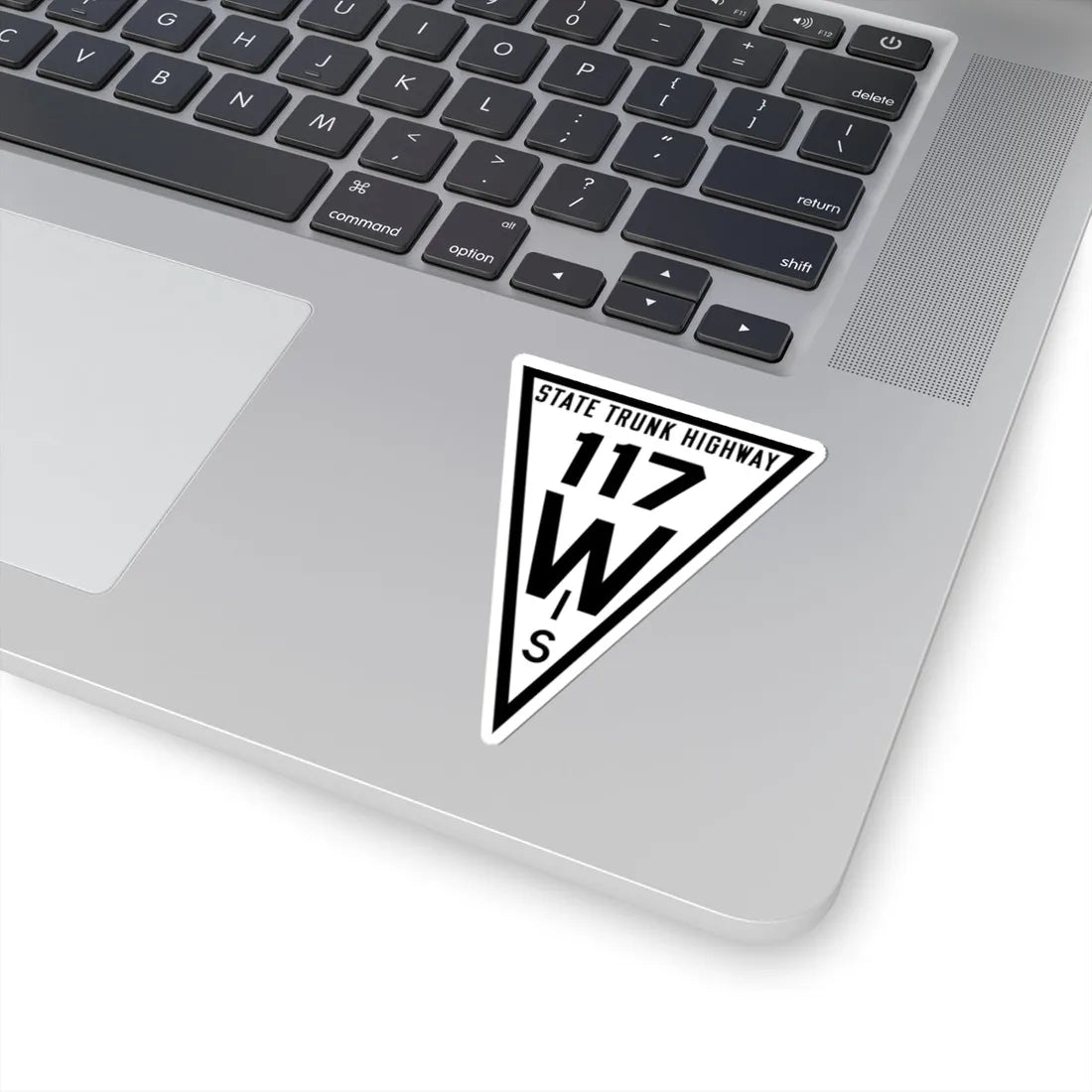 WIS 117 1919 (Wisconsin) (Road Sign) STICKER Vinyl Kiss-Cut Decal - The Sticker Space