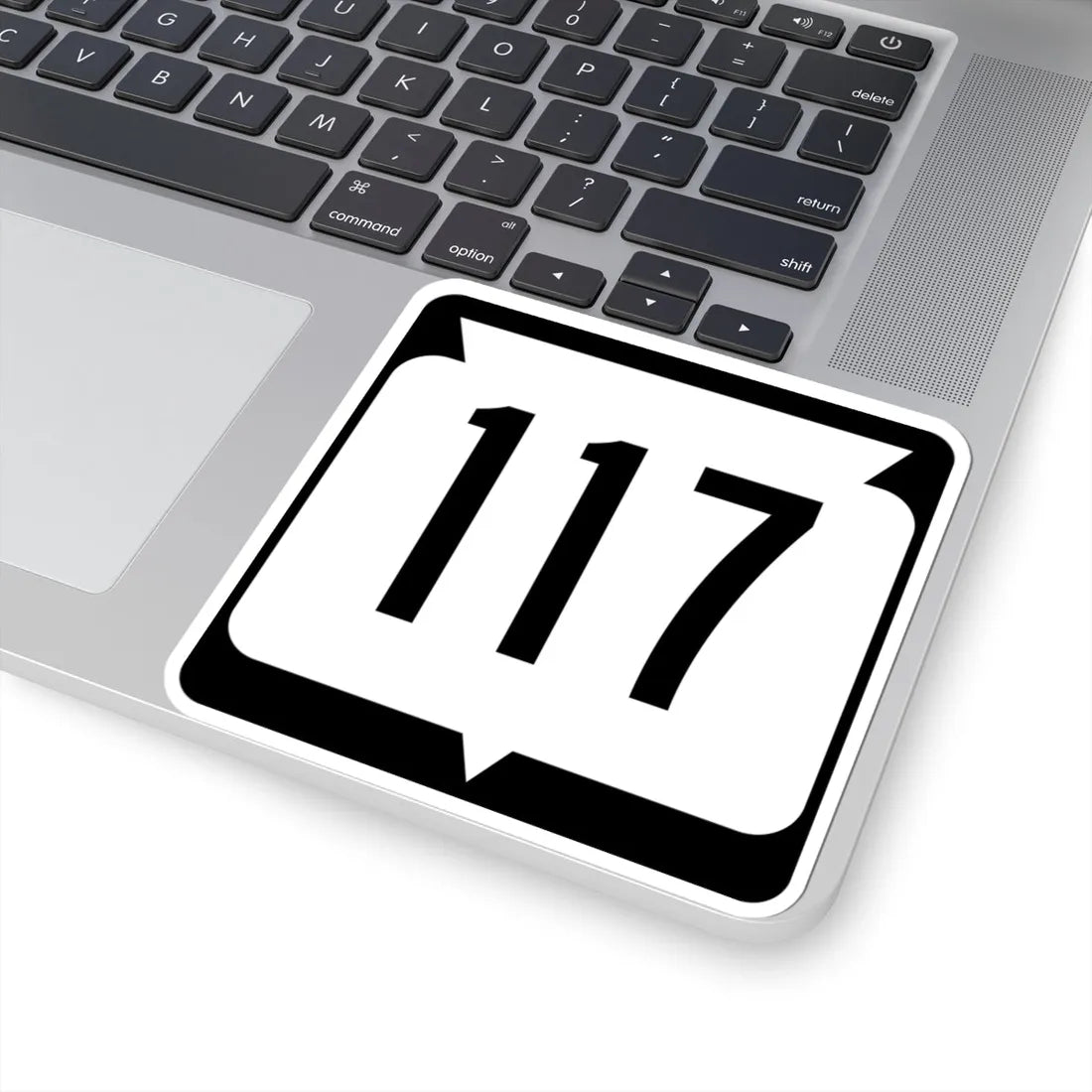 WIS 117 (Wisconsin) (Road Sign) STICKER Vinyl Kiss-Cut Decal - The Sticker Space