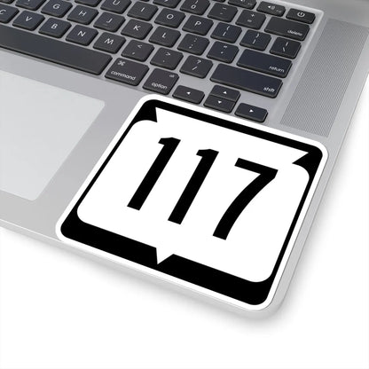 WIS 117 (Wisconsin) (Road Sign) STICKER Vinyl Kiss-Cut Decal - The Sticker Space