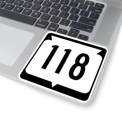 WIS 118 (Wisconsin) (Road Sign) STICKER Vinyl Kiss-Cut Decal - The Sticker Space