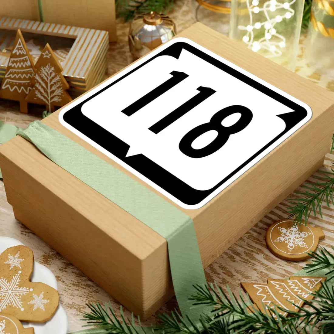 WIS 118 (Wisconsin) (Road Sign) STICKER Vinyl Kiss-Cut Decal - The Sticker Space