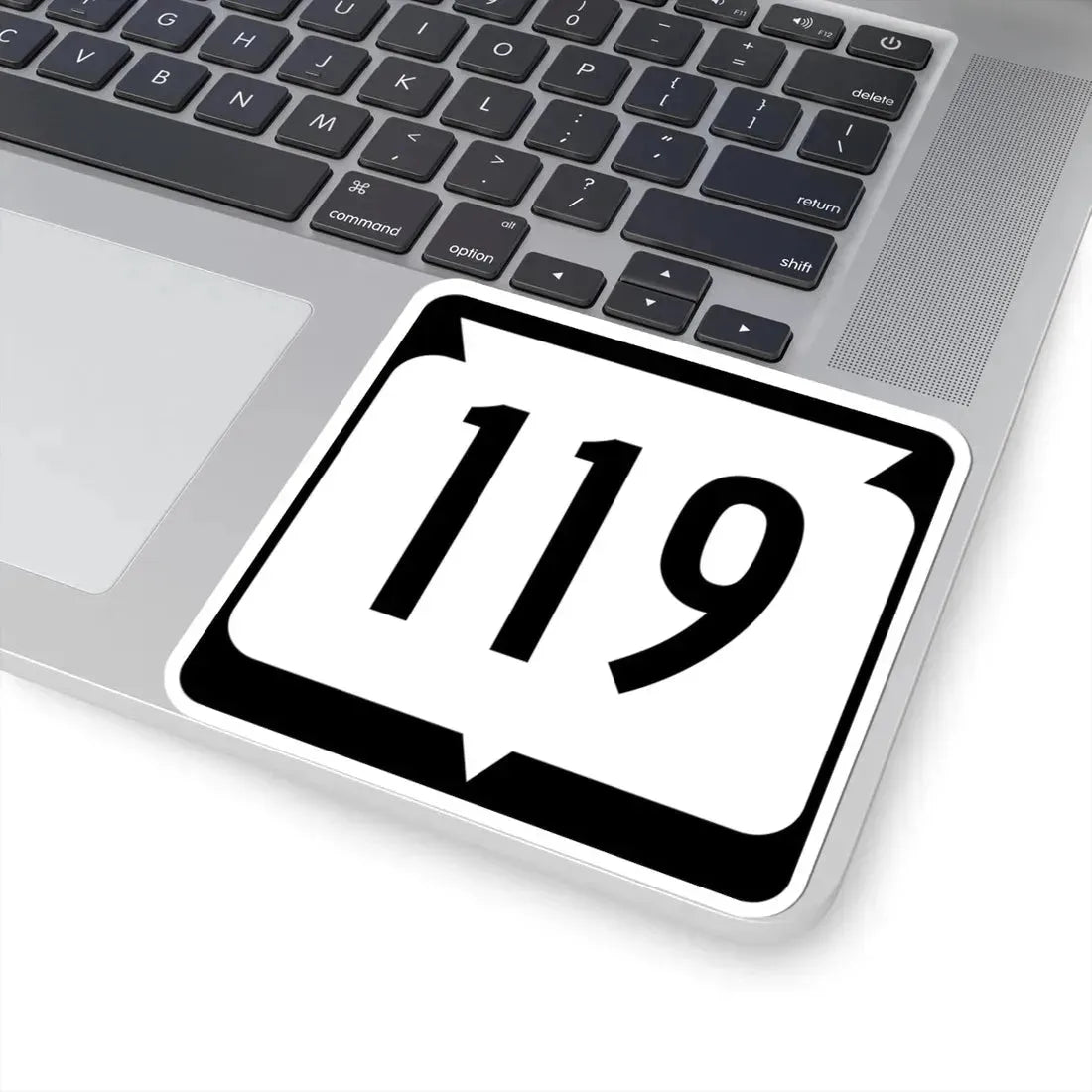 WIS 119 (Wisconsin) (Road Sign) STICKER Vinyl Kiss-Cut Decal - The Sticker Space