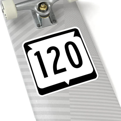 WIS 120 (Wisconsin) (Road Sign) STICKER Vinyl Kiss-Cut Decal - The Sticker Space