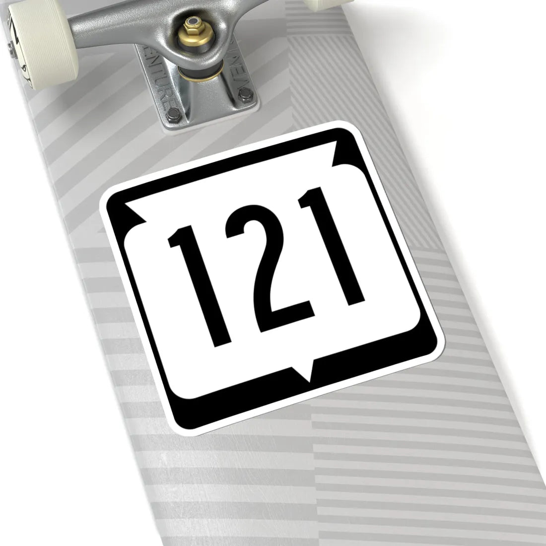 WIS 121 (Wisconsin) (Road Sign) STICKER Vinyl Kiss-Cut Decal - The Sticker Space