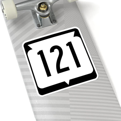 WIS 121 (Wisconsin) (Road Sign) STICKER Vinyl Kiss-Cut Decal - The Sticker Space