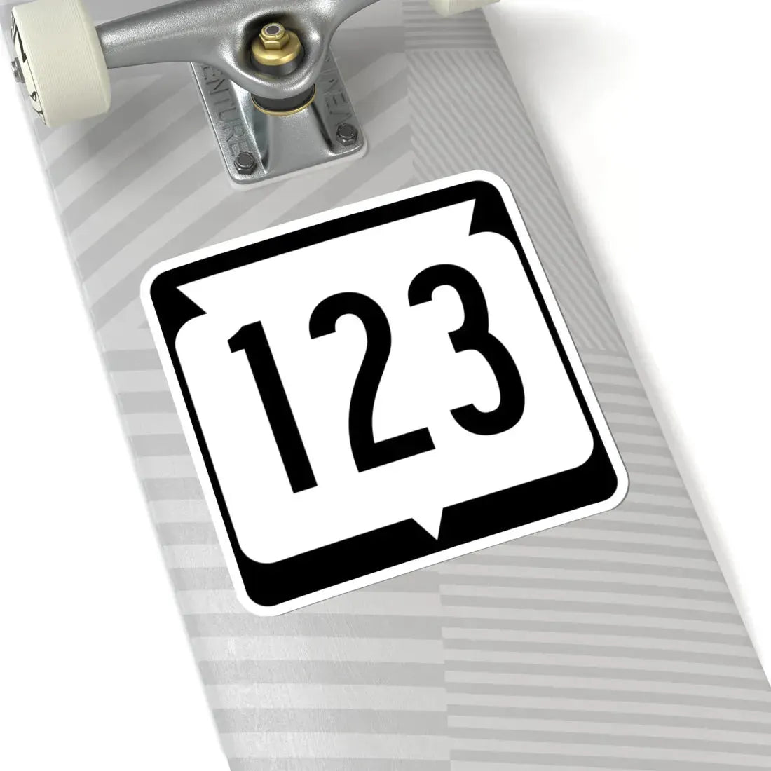 WIS 123 (Wisconsin) (Road Sign) STICKER Vinyl Kiss-Cut Decal - The Sticker Space