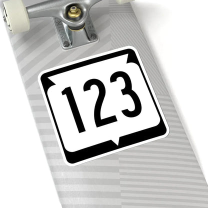 WIS 123 (Wisconsin) (Road Sign) STICKER Vinyl Kiss-Cut Decal - The Sticker Space