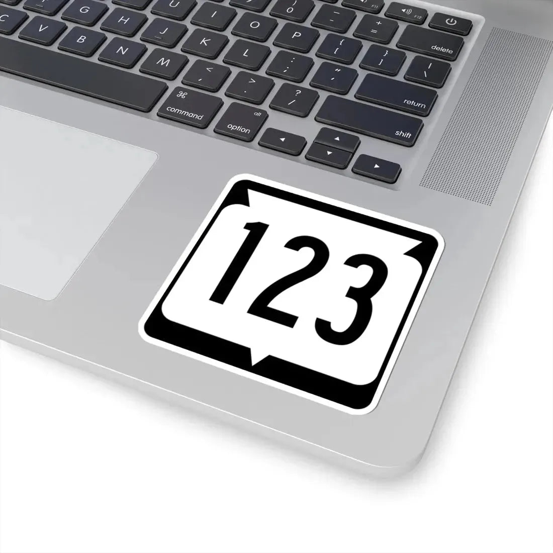 WIS 123 (Wisconsin) (Road Sign) STICKER Vinyl Kiss-Cut Decal - The Sticker Space