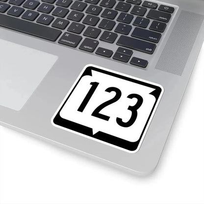WIS 123 (Wisconsin) (Road Sign) STICKER Vinyl Kiss-Cut Decal - The Sticker Space
