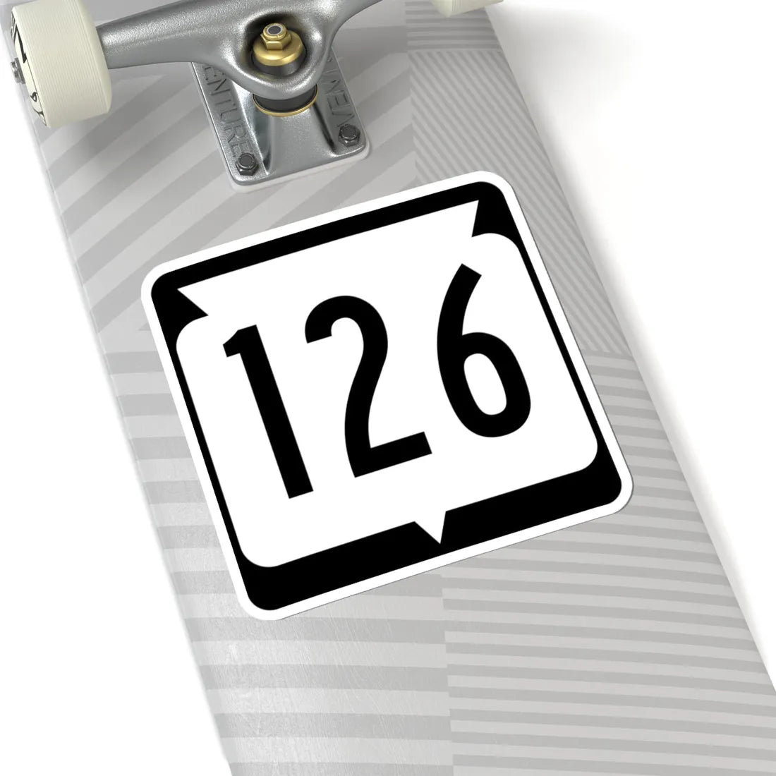 WIS 126 (Wisconsin) (Road Sign) STICKER Vinyl Kiss-Cut Decal - The Sticker Space