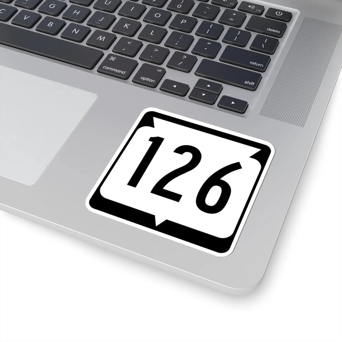 WIS 126 (Wisconsin) (Road Sign) STICKER Vinyl Kiss-Cut Decal - The Sticker Space