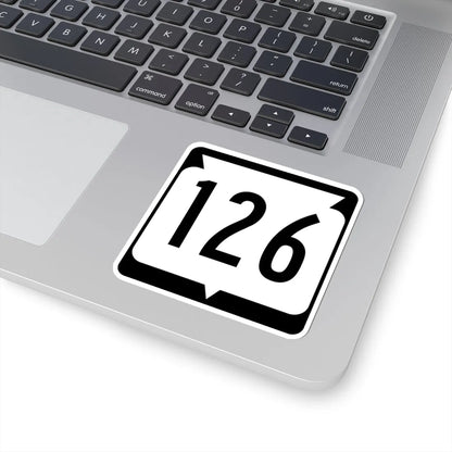 WIS 126 (Wisconsin) (Road Sign) STICKER Vinyl Kiss-Cut Decal - The Sticker Space
