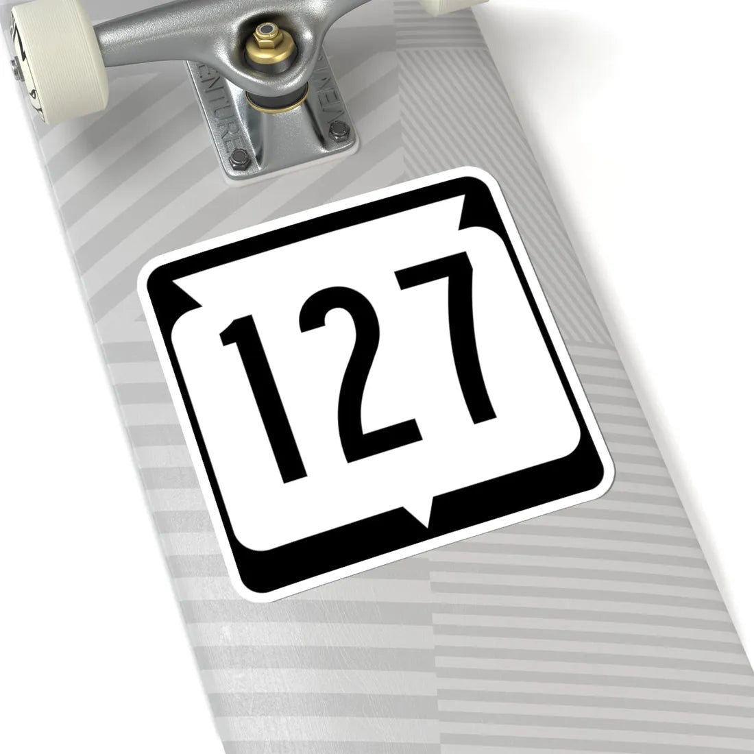 WIS 127 (Wisconsin) (Road Sign) STICKER Vinyl Kiss-Cut Decal - The Sticker Space