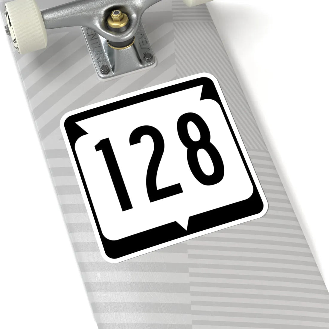 WIS 128 (Wisconsin) (Road Sign) STICKER Vinyl Kiss-Cut Decal - The Sticker Space