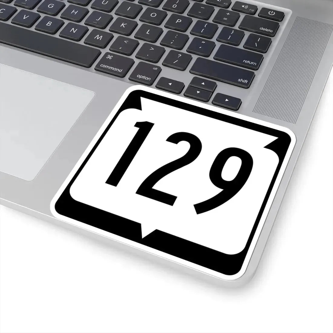 WIS 129 (Wisconsin) (Road Sign) STICKER Vinyl Kiss-Cut Decal - The Sticker Space