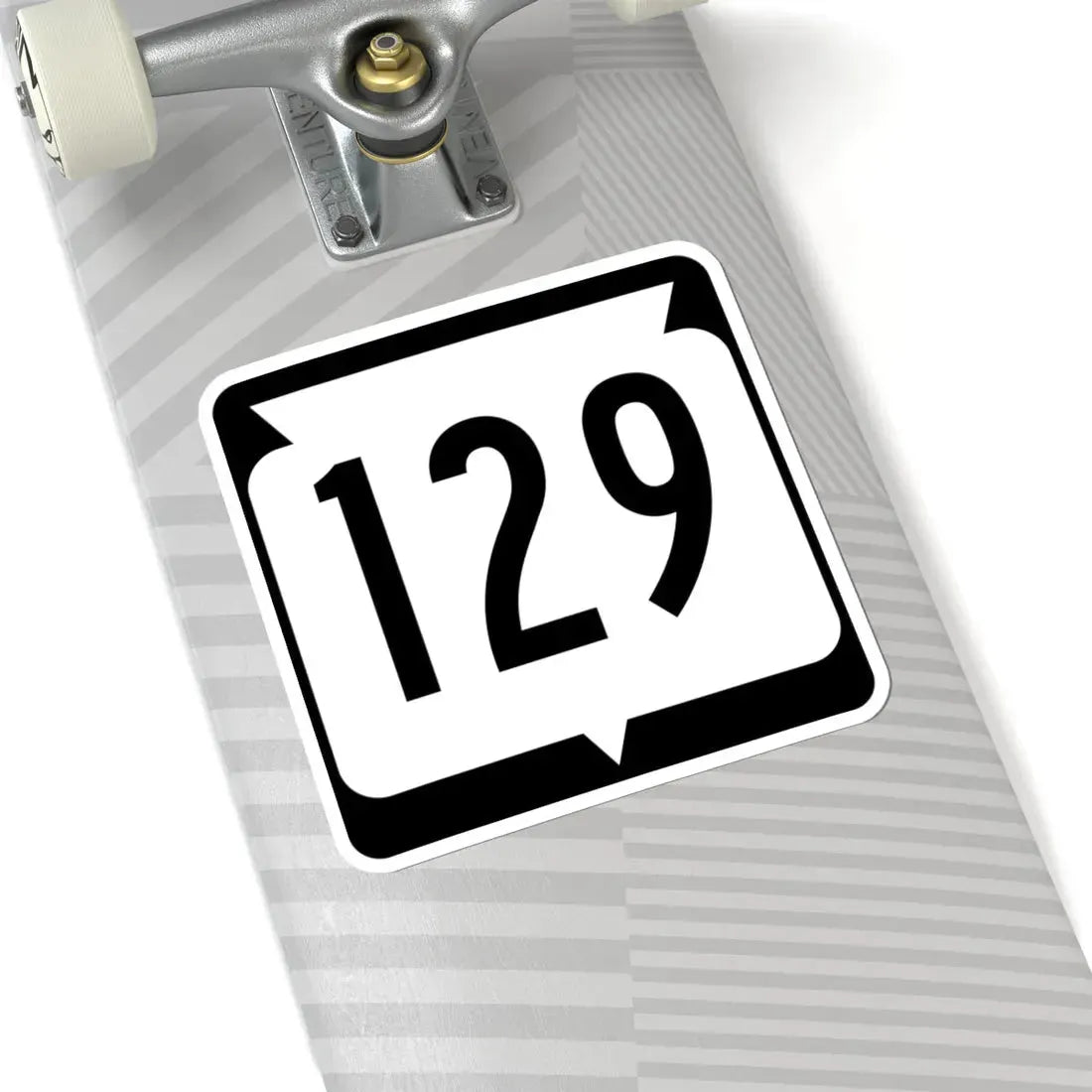 WIS 129 (Wisconsin) (Road Sign) STICKER Vinyl Kiss-Cut Decal - The Sticker Space