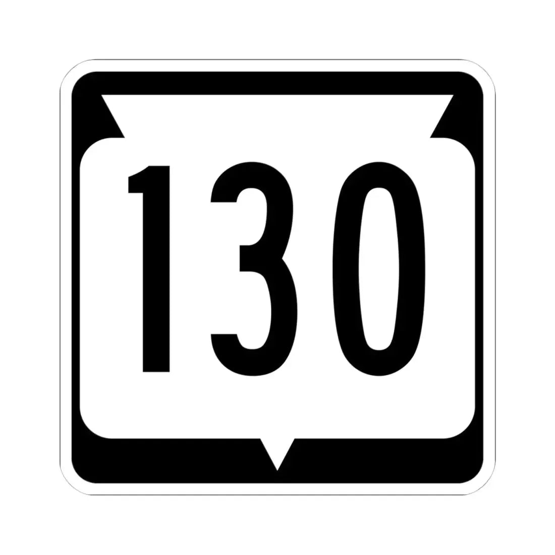 WIS 130 (Wisconsin) (Road Sign) STICKER Vinyl Kiss-Cut Decal - The Sticker Space