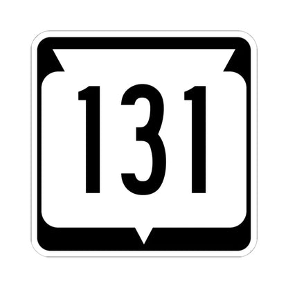 WIS 131 (Wisconsin) (Road Sign) STICKER Vinyl Kiss-Cut Decal 6 Inch White - The Sticker Space