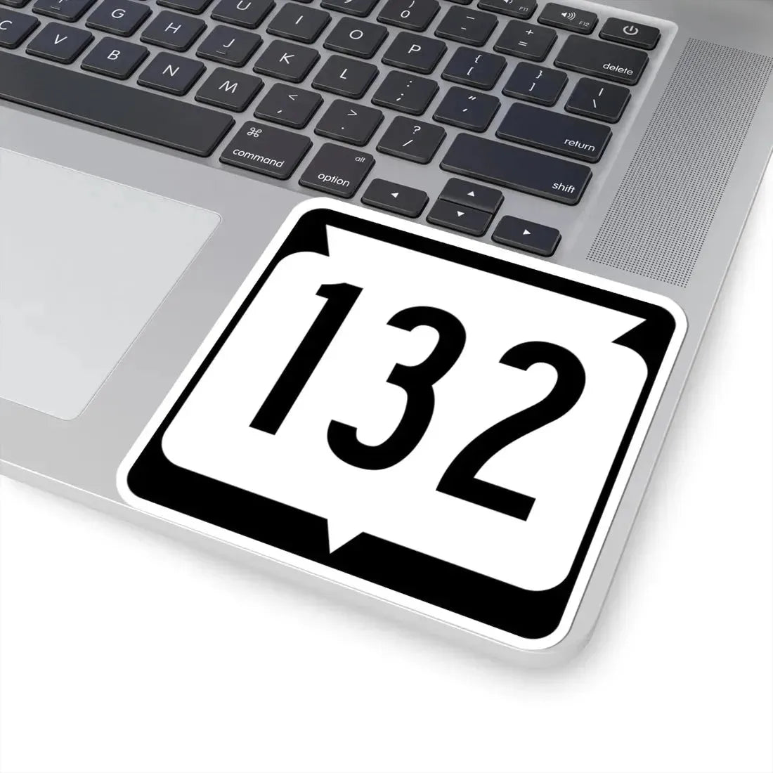 WIS 132 (Wisconsin) (Road Sign) STICKER Vinyl Kiss-Cut Decal - The Sticker Space