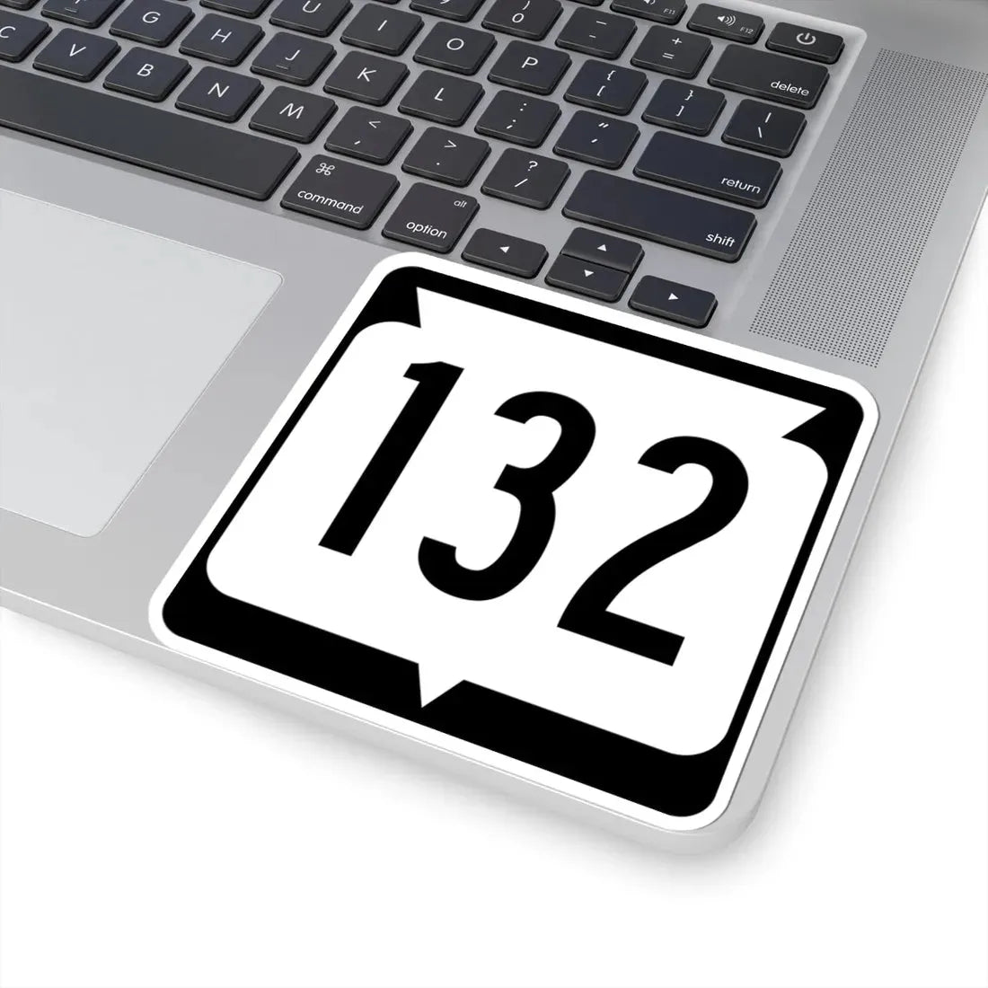 WIS 132 (Wisconsin) (Road Sign) STICKER Vinyl Kiss-Cut Decal - The Sticker Space