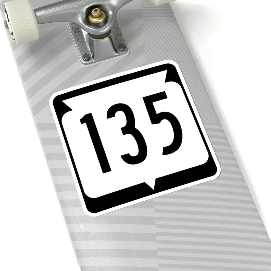 WIS 135 (Wisconsin) (Road Sign) STICKER Vinyl Kiss-Cut Decal - The Sticker Space