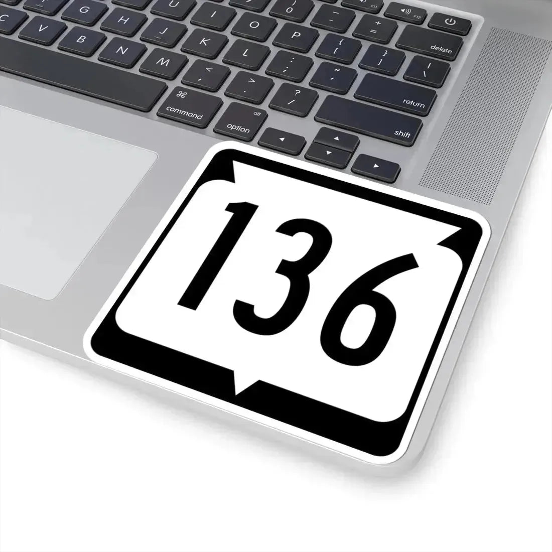 WIS 136 (Wisconsin) (Road Sign) STICKER Vinyl Kiss-Cut Decal - The Sticker Space