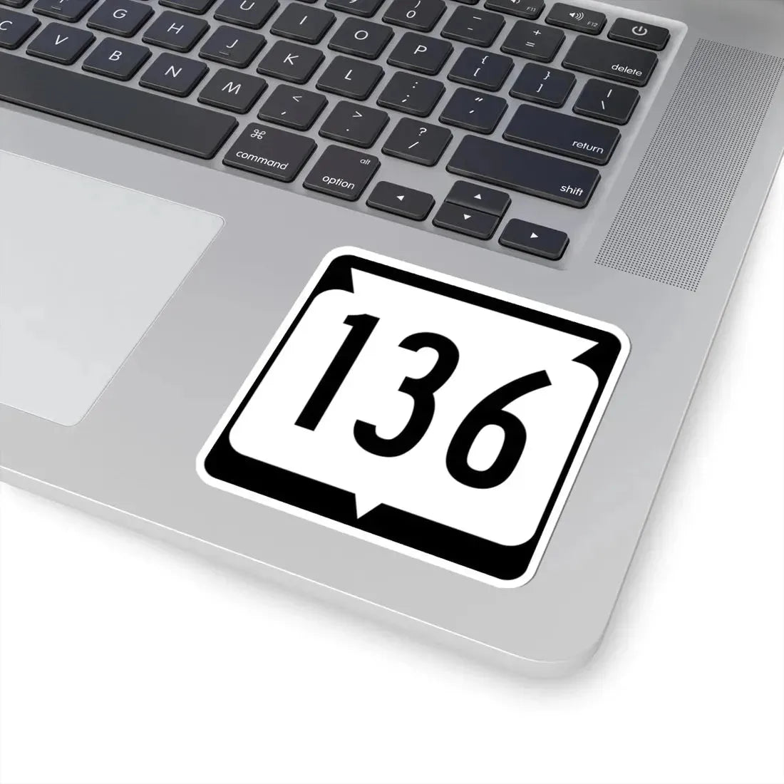 WIS 136 (Wisconsin) (Road Sign) STICKER Vinyl Kiss-Cut Decal - The Sticker Space