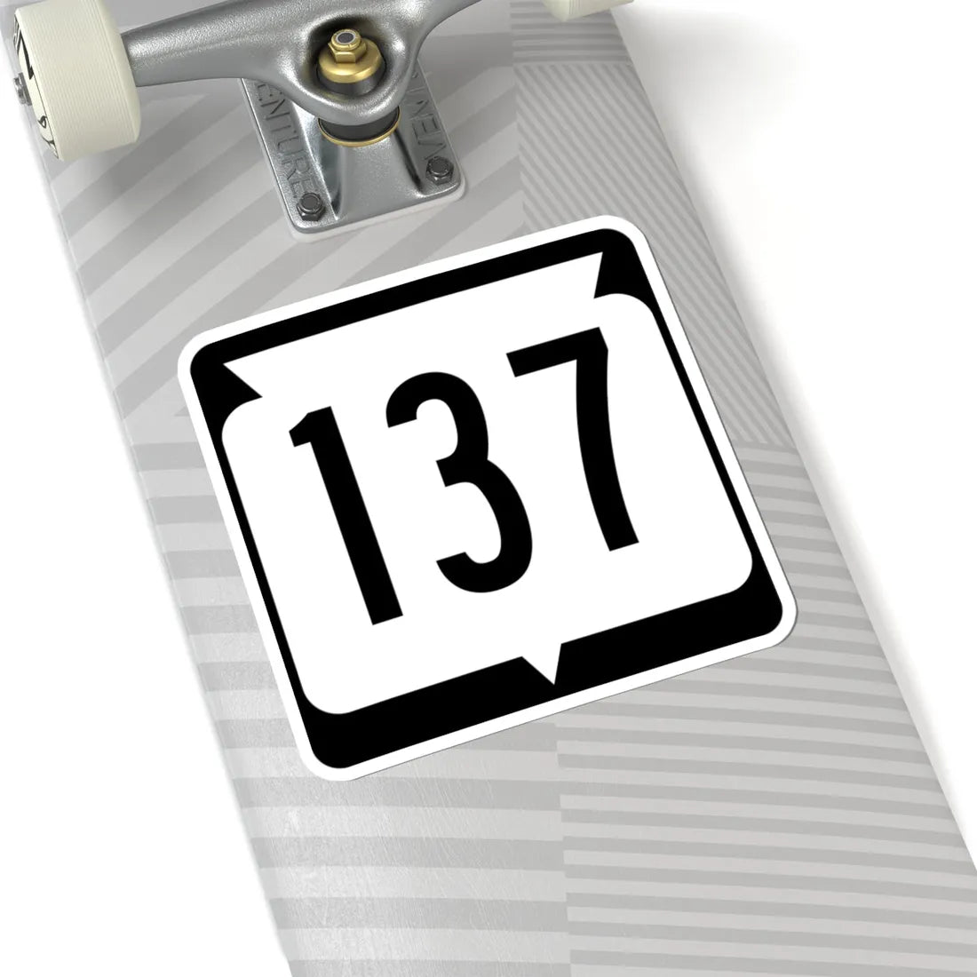 WIS 137 (Wisconsin) (Road Sign) STICKER Vinyl Kiss-Cut Decal - The Sticker Space