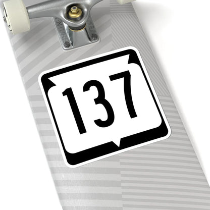 WIS 137 (Wisconsin) (Road Sign) STICKER Vinyl Kiss-Cut Decal - The Sticker Space