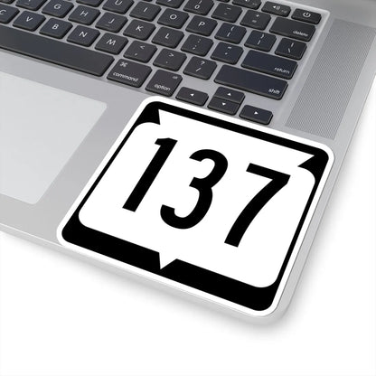 WIS 137 (Wisconsin) (Road Sign) STICKER Vinyl Kiss-Cut Decal - The Sticker Space