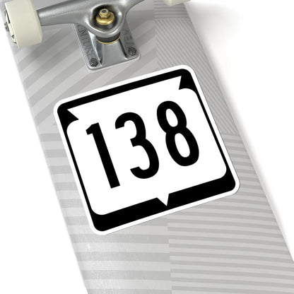 WIS 138 (Wisconsin) (Road Sign) STICKER Vinyl Kiss-Cut Decal - The Sticker Space