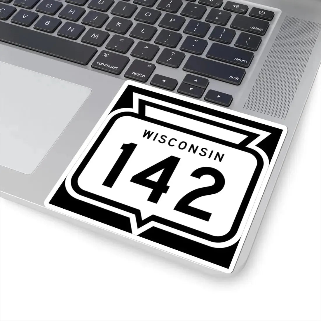 WIS 142 1958 (Wisconsin) (Road Sign) STICKER Vinyl Kiss-Cut Decal - The Sticker Space