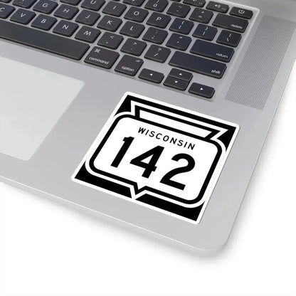 WIS 142 1958 (Wisconsin) (Road Sign) STICKER Vinyl Kiss-Cut Decal - The Sticker Space