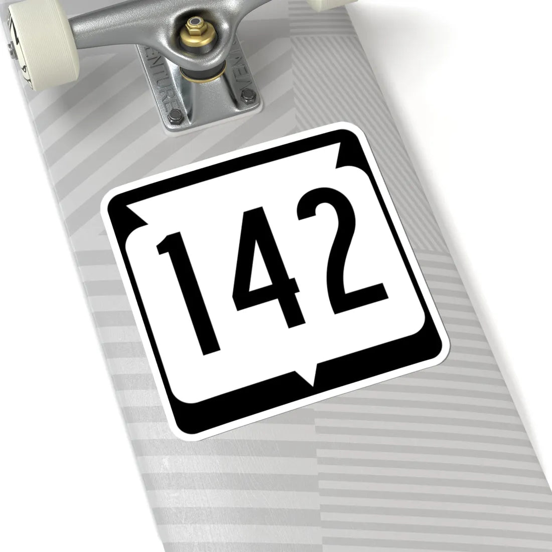 WIS 142 (Wisconsin) (Road Sign) STICKER Vinyl Kiss-Cut Decal - The Sticker Space