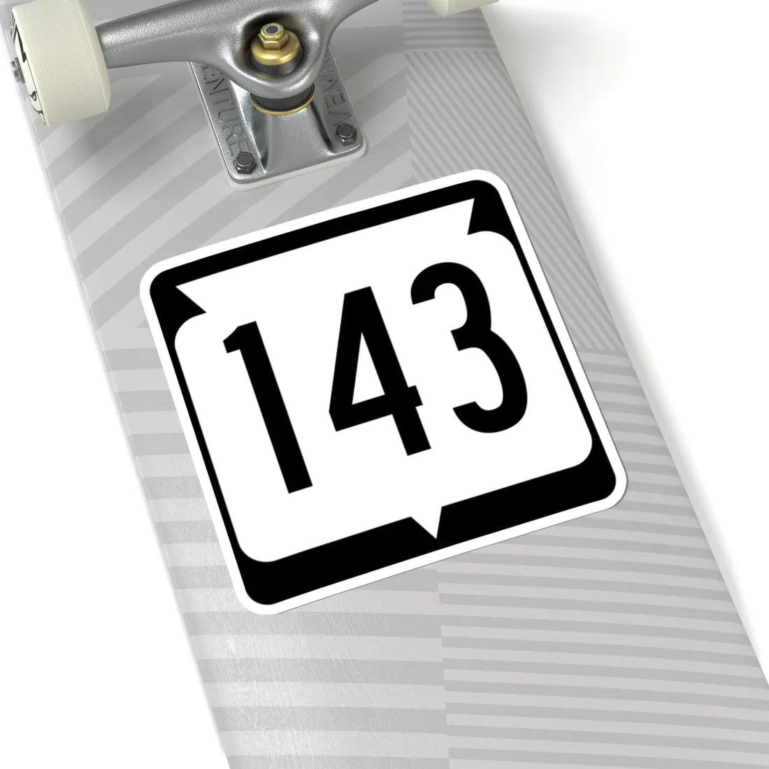 WIS 143 (Wisconsin) (Road Sign) STICKER Vinyl Kiss-Cut Decal - The Sticker Space