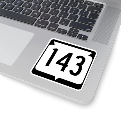 WIS 143 (Wisconsin) (Road Sign) STICKER Vinyl Kiss-Cut Decal - The Sticker Space