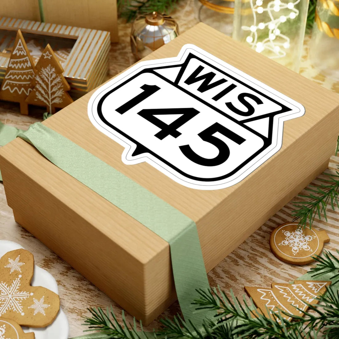 WIS 145 1949 (Wisconsin) (Road Sign) STICKER Vinyl Kiss-Cut Decal - The Sticker Space