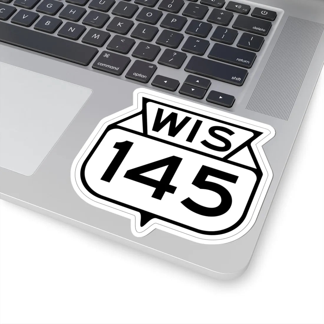 WIS 145 1949 (Wisconsin) (Road Sign) STICKER Vinyl Kiss-Cut Decal - The Sticker Space