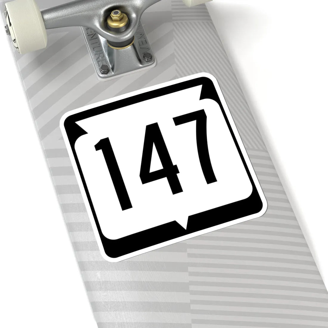 WIS 147 (Wisconsin) (Road Sign) STICKER Vinyl Kiss-Cut Decal - The Sticker Space