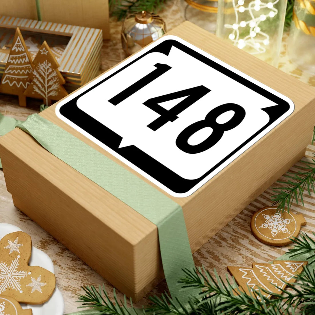 WIS 148 (Wisconsin) (Road Sign) STICKER Vinyl Kiss-Cut Decal - The Sticker Space