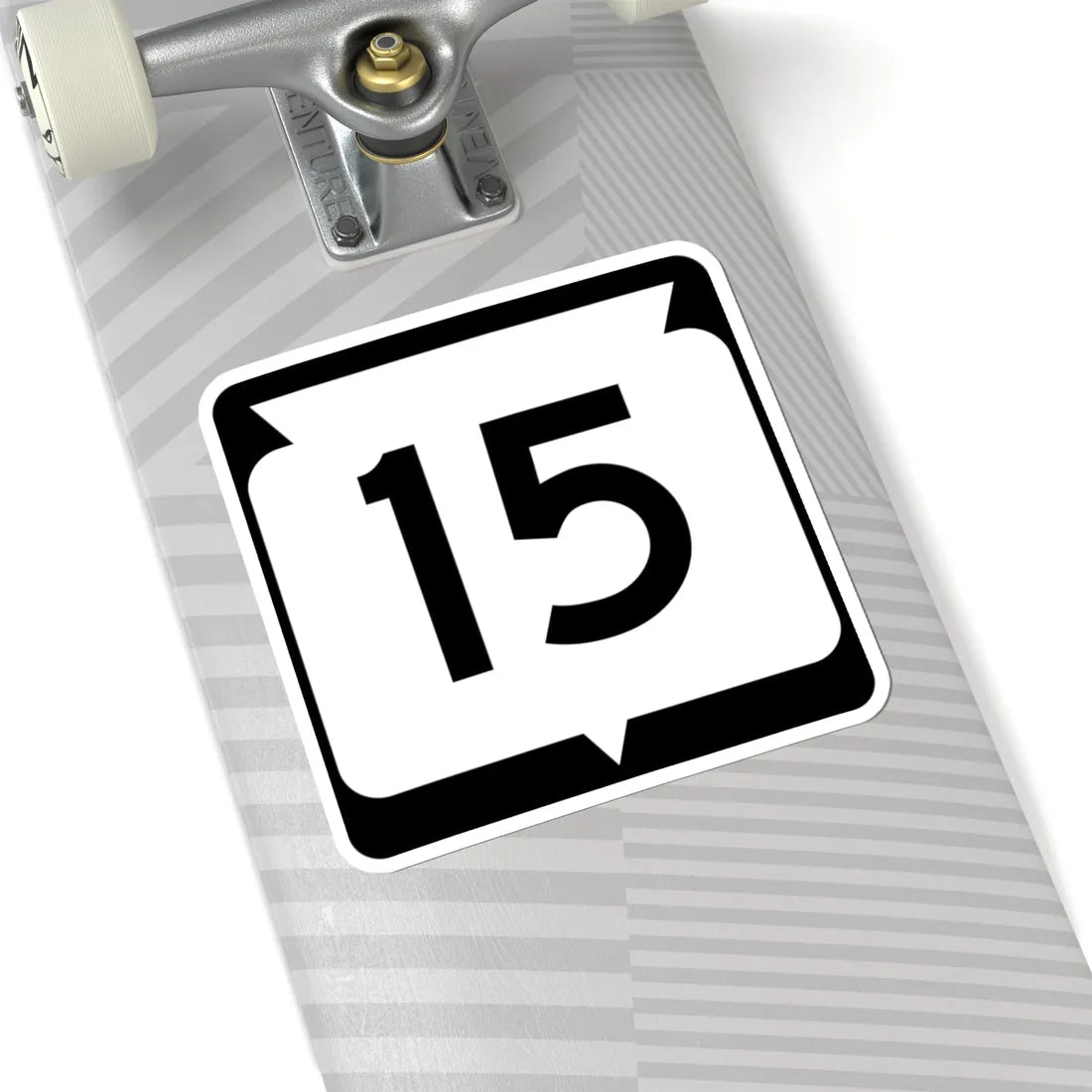 WIS 15 (Wisconsin) (Road Sign) STICKER Vinyl Kiss-Cut Decal - The Sticker Space