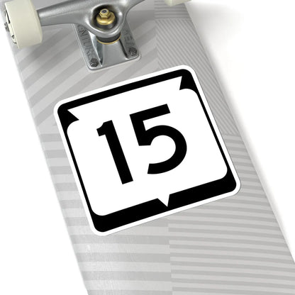 WIS 15 (Wisconsin) (Road Sign) STICKER Vinyl Kiss-Cut Decal - The Sticker Space