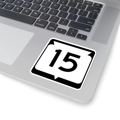 WIS 15 (Wisconsin) (Road Sign) STICKER Vinyl Kiss-Cut Decal - The Sticker Space