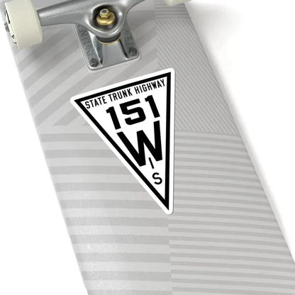 WIS 151 1919 (Wisconsin) (Road Sign) STICKER Vinyl Kiss-Cut Decal - The Sticker Space