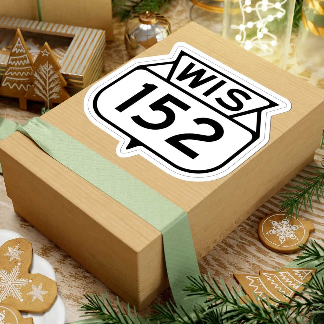 WIS 152 1949 (Wisconsin) (Road Sign) STICKER Vinyl Kiss-Cut Decal - The Sticker Space