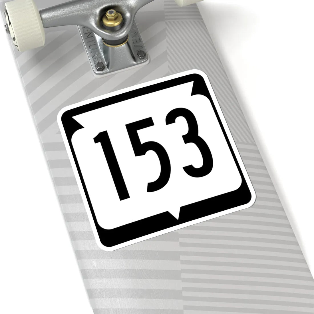 WIS 153 (Wisconsin) (Road Sign) STICKER Vinyl Kiss-Cut Decal - The Sticker Space