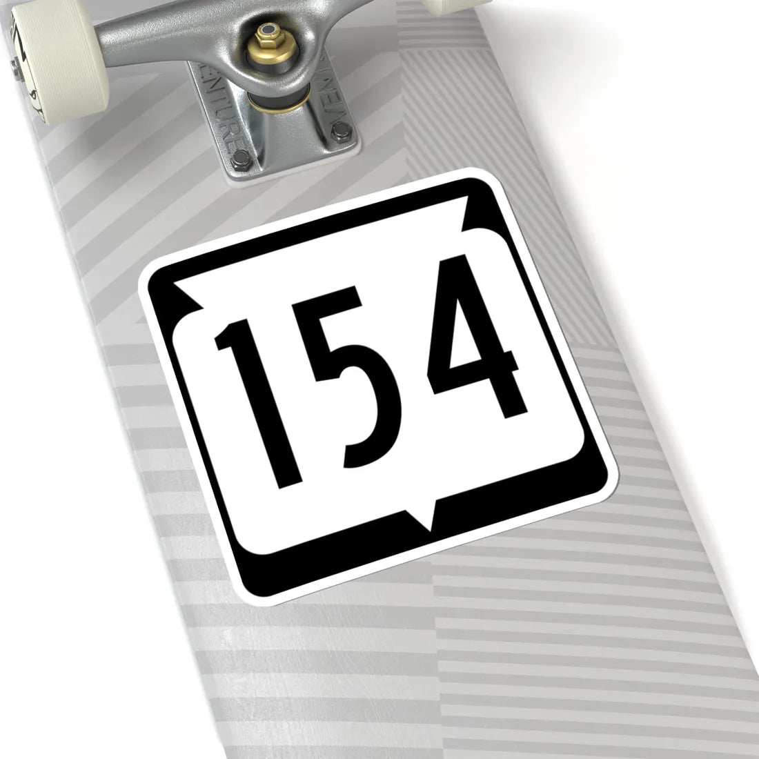 WIS 154 (Wisconsin) (Road Sign) STICKER Vinyl Kiss-Cut Decal - The Sticker Space