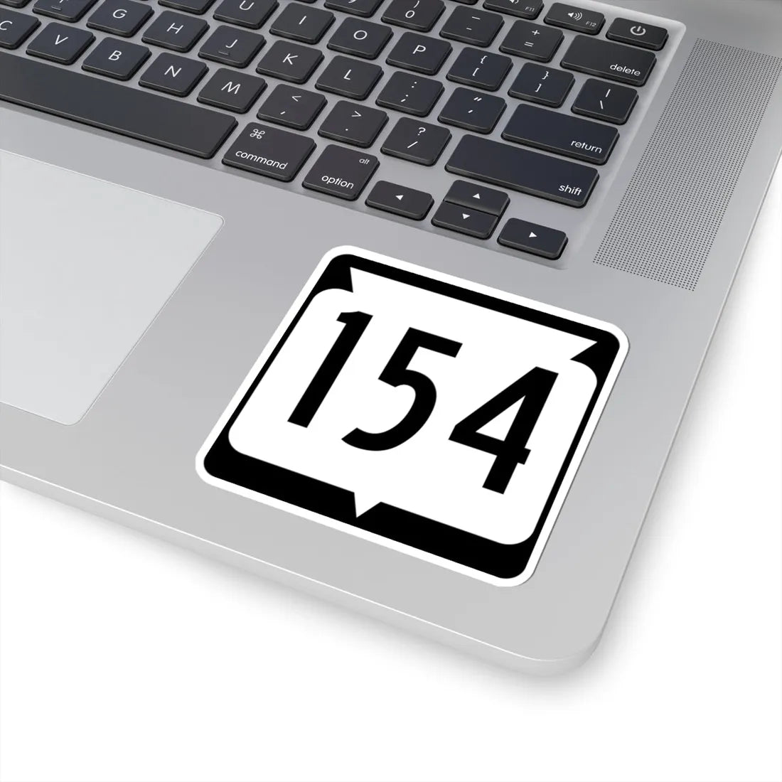 WIS 154 (Wisconsin) (Road Sign) STICKER Vinyl Kiss-Cut Decal - The Sticker Space